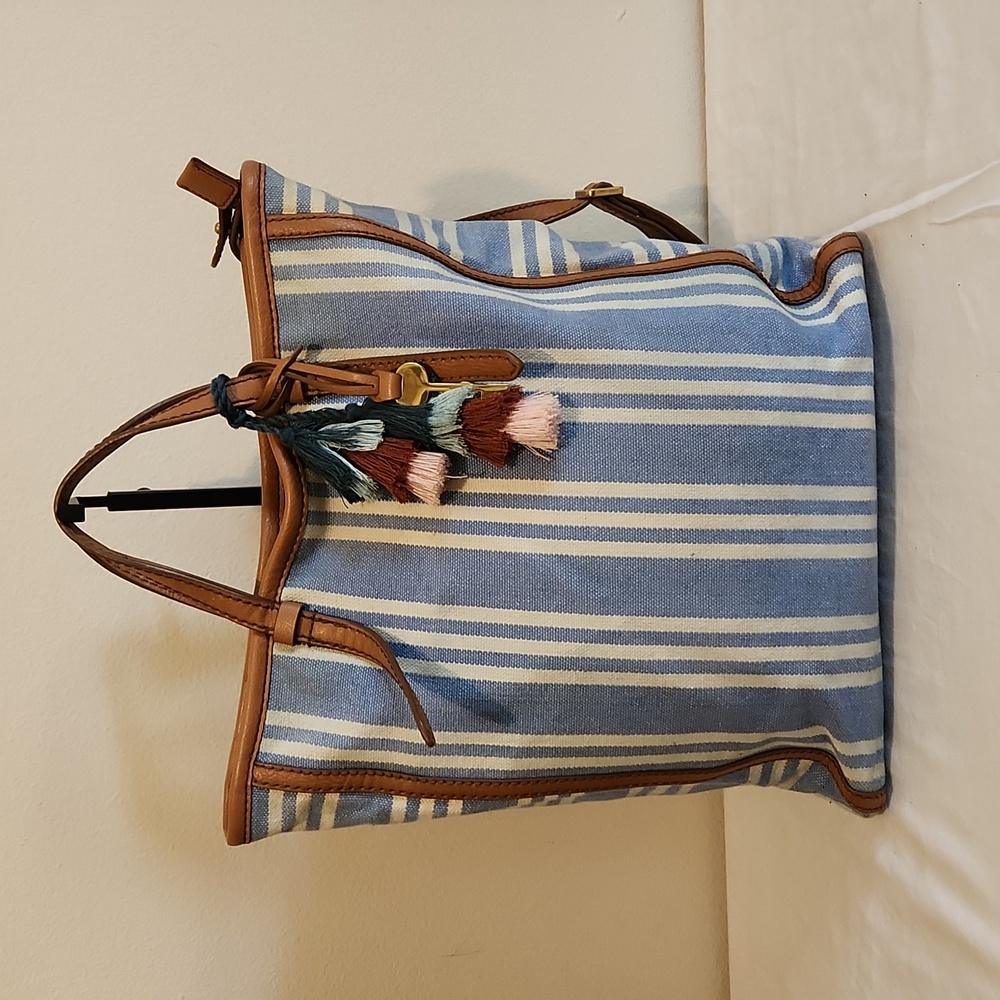 Fossil Camilla Canvas Leather Convertible Backpack